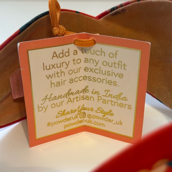 Powder design Bold Multi Color Floral Twisted Headband Sati One Size - Picture 6 of 7